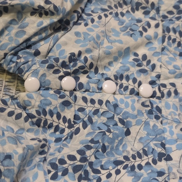 Urban Outfitters-Kiss the Sky side slit maxi dress In Lue Floral Print Size XS - Picture 12 of 13